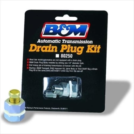 B&M Co B&M CO 80250 Transmission Pan Drain Plug Kit B32-80250